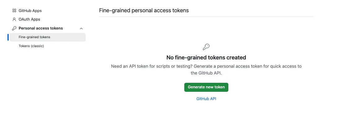 Fine-grained tokens section